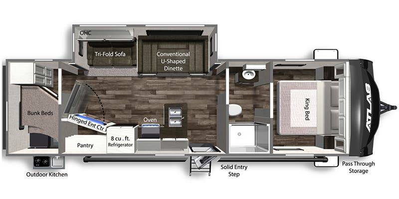 2022 DUTCHMEN ATLAS 2902BH, , floor-plans-day image number 0